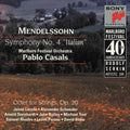 Mendelssohn / Casals / Schneider / Laredo - Symphony 4 Italian - Music CD