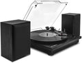 Victrola Vm135blk Montauk Bluetooth Turntable Record Player with Speakrs Black