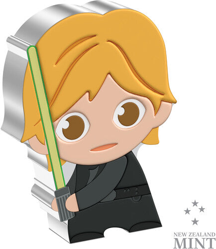 Sw Return O/t Jedi Skywalker 1oz Silver Chibi Coin - Sw Return O/t Jedi Skywalker 1oz Silver Chibi Coin - Collectibles
