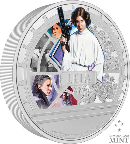 Star Wars Princess Leia 3oz Silver Coin - Star Wars Princess Leia 3oz Silver Coin - Collectibles