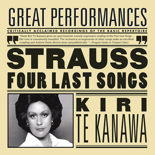 Te Kanwa / Strauss / Lso / Davis - Four Last Songs / Orchestral Songs - Music CD