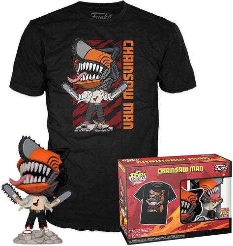 Pop & Tee Chainsaw Man - Funko Pop & Tee Chainsaw Man Leaping Xs - Collectibles