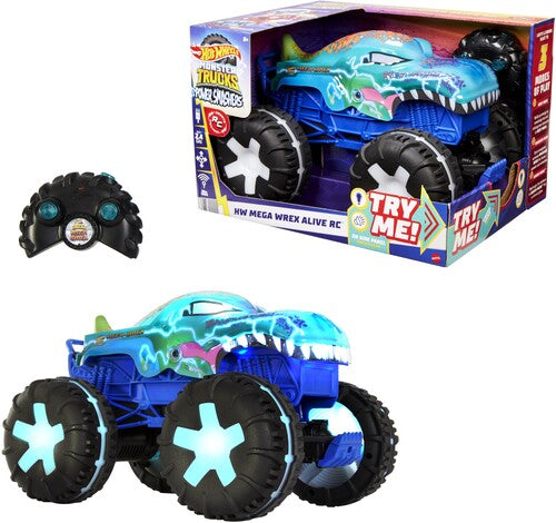 Hot Wheels R/c - Hw Monster Trucks 1:15 Scale Mega Wrex Alive Rc - Collectibles