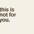 Bourne,matthew - This Is Not For You. - Vinyl Record