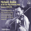 Rabin,michael - Michael Rabin On The Bell Telephone Hour 1950/54 - Music CD