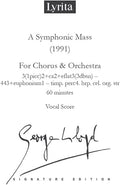 Lloyd,george - Symphonic Mass For Chorus & Orchestra Vocal Score - Special Products