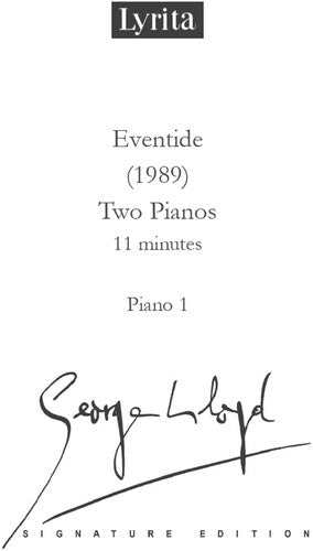 Lloyd,george - Eventide For Two Pianos - Special Products