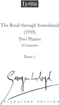 Lloyd,george - Road Through Samarkand For Two Pianos - Special Products