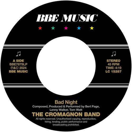 Cromagnon Band - Bad Night / Quadrant - Vinyl Record