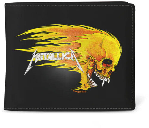 Rocksax Metallica Pushead Flame Wallet Blk - Rocksax Metallica Pushead Flame Wallet Blk - Special Products