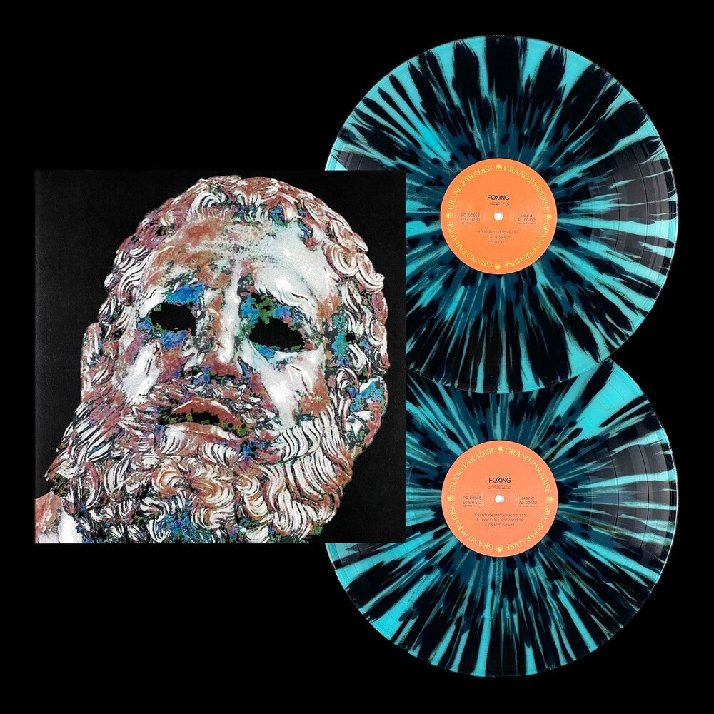 Foxing - Ice Blue With Black Splatter (Blk) (Blue) [LP] Vinyl Record