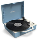 Victrola Re-Spin Bluetooth Sustainable Portable Turntable Record Player Blue