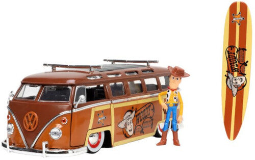 1:24 Toy Story Vw Surf Bus Hwr W/ Woody Fig - 1:24 Toy Story Vw Surf Bus Hwr W/ Woody Fig - Collectibles