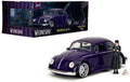 1:24 Hwr - Wednesday Vw Beetle W/addams - 1:24 Hwr - Wednesday Vw Beetle W/addams - Collectibles