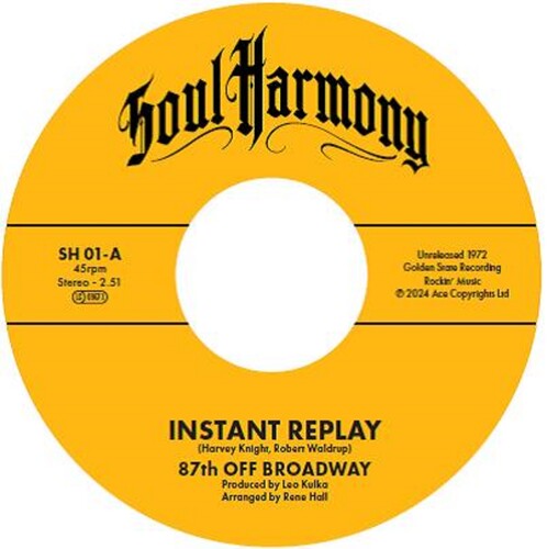 87th Off Broadway / Sanders,larry - Instant Replay / I'm In Love - Vinyl Record