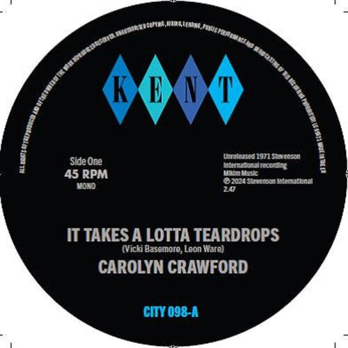 Crawford,carolyn / Hodges James Smith & Crawford - It Takes A Lotta Teardrops / I'm In Love - Vinyl Record