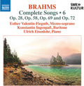 Brahms / Valentin-fieguth / Ingenpass - Complete Songs Vol. 6 - Music CD