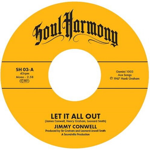 Conwell,jimmy / The Exits - Let It All Out / I'm So Glad - Vinyl Record