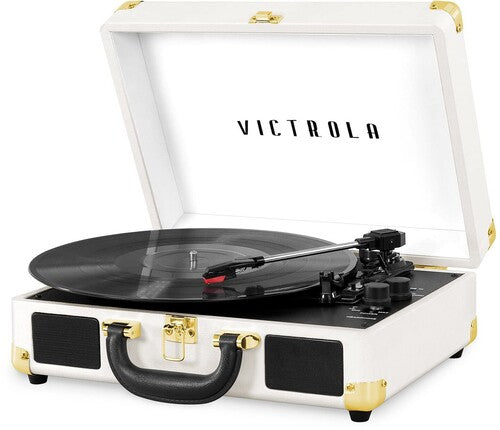 Victrola Vsc550btwht Bluetooth Portable Suitcase Turntable White