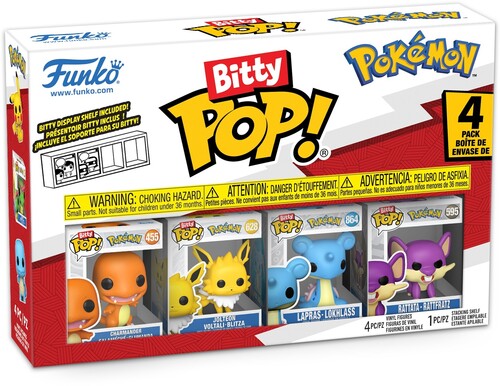 Bitty Pop Pokemon - Bitty Pop Pokemon Charmander 4pack - Collectibles