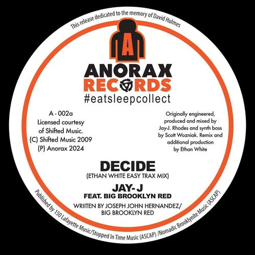 Jay-j - Decide (ethan White Remixes) - Vinyl Record
