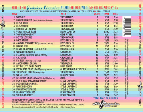 Various Artists - Hard to Find Jukebox Classics: Stereo Explosion Volume 11 (50s & 60s Pop Classics) (CD)