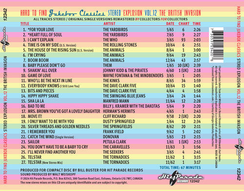 Various Artists - Hard to Find Jukebox Classics: Stereo Explosion Volume 12 - The British Invasion
