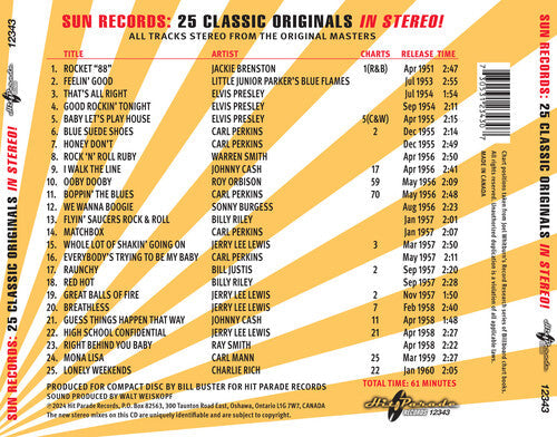 Various Artists - Sun Records: 25 Classic Originals in Stereo!