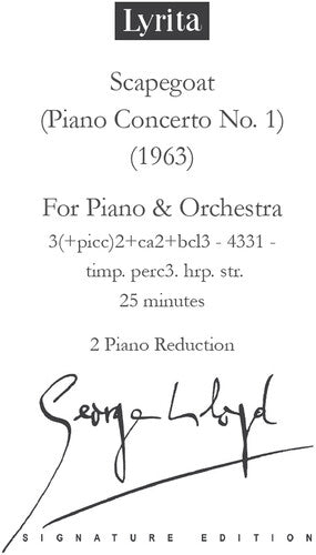 Lloyd,george - Piano Concerto No. 1 Scapegoat 2 Piano Reduction - Special Products