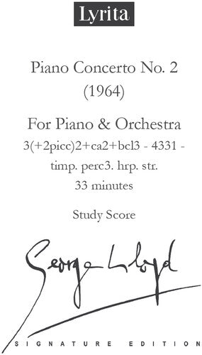 Lloyd,george - Piano Concerto No. 2 Study Score - Special Products