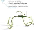 Stravinsky: Threni / Requiem Canticles Music CD