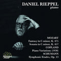Copland / Mozart / Schumann / Rieppel - Daniel Rieppel Plays Mozart Copland & Schumann - Music CD