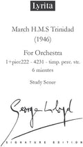 Lloyd,george - H.m.s. Trinidad March Study Score - Special Products