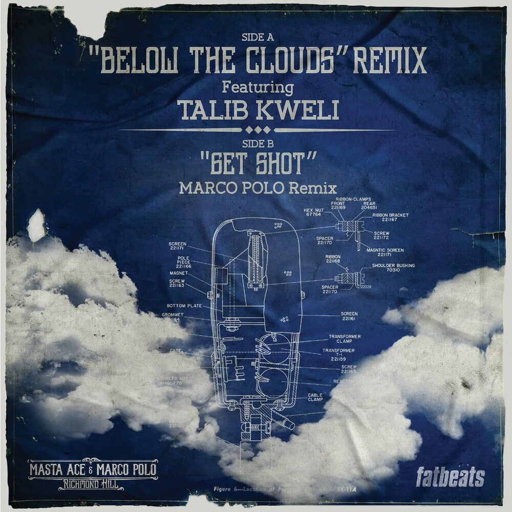 Masta Ace & Marco Polo Below The Clouds (Remix) b/w Get Shot (Remix) [7" Vinyl] Vinyl Record