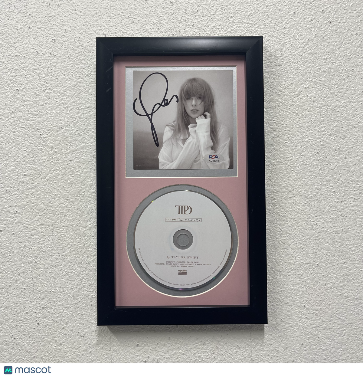Taylor Swift Signed The Tortured Poets Department Framed Display CD Album PSA