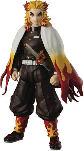 Tamashii Nations - S.h.figuarts - Demon Slayer - Kyojuro Rengoku Action Figure - Collectibles