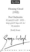 Lloyd,george - Floating Cloud For Orchestra - Study Score - Special Products