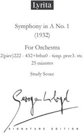 Lloyd,george - Symphony No. 1 - Study Score - Special Products
