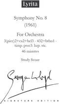 Lloyd,george - Symphony No. 8 - Study Score - Special Products