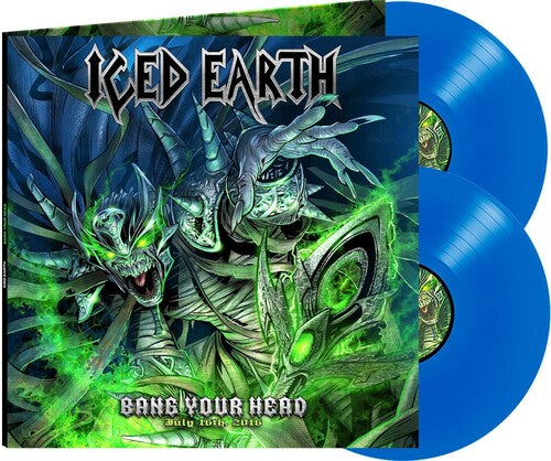Iced Earth - Bang Your Head - Blue - Vinyl Record