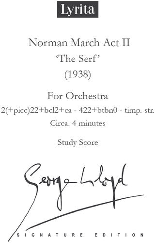 Lloyd - Serf Norman March - Study - Special Products