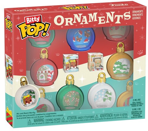 Bitty Pop Ornaments - Bitty Pop Ornaments 9 Pack Ornament - Collectibles