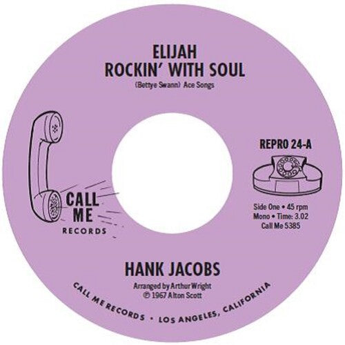 Jacobs,hank - Elijah Rockin With Soul / East Side - Vinyl Record