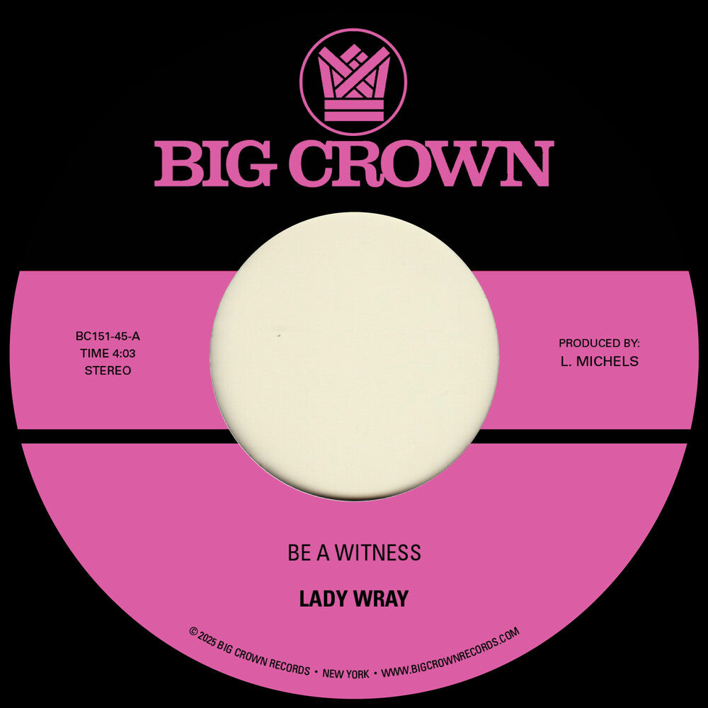 Be A Witness B/W Best For Us [7" Vinyl] Vinyl Record