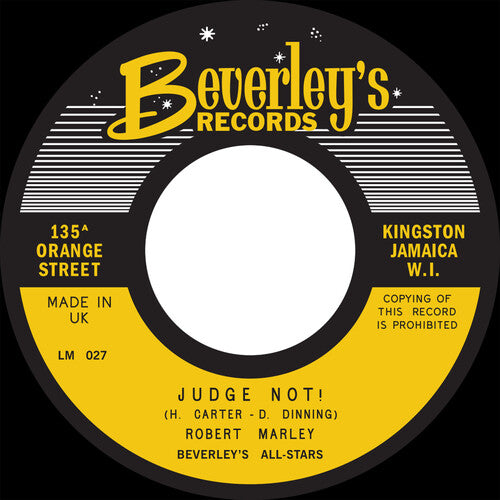 Marley,robert / Beverley's All-stars - Judge Not / Do You Still Love Me? - Vinyl Record