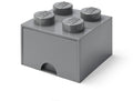 Room Copenhagen - Lego Brick Drawer With 4 Knobs Dark Grey - Collectibles