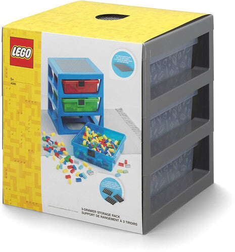 Room Copenhagen - Lego 3 Drawer Storage Rack Grey - Collectibles