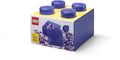 Room Copenhagen - Lego Storage Brick 4 Knobs Top Lid Glitter Violet - Collectibles