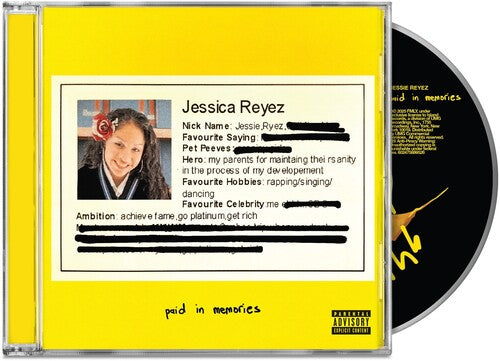 Reyez,jessie - Paid In Memories - Music CD