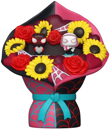 Bitty Pop Bouquet Spider Man Valentines - Bitty Pop Bouquet Spider Man Valentines Miles & - Collectibles